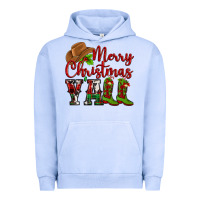 Pigment Grape Ice Merry Christmas Y'all Cowboy Urban Hoodie - MaliasSmallBusiness