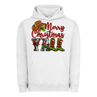 Pigment Lunar Rock Merry Christmas Y'all Cowboy Urban Hoodie - MaliasSmallBusiness