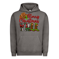Pigment Tornado Merry Christmas Y'all Cowboy Urban Hoodie - MaliasSmallBusiness