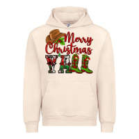 Sandshell Merry Christmas Y'all Cowboy Urban Hoodie - MaliasSmallBusiness