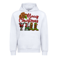 White Merry Christmas Y'all Cowboy Urban Hoodie - MaliasSmallBusiness
