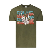 Vintage Olive cool dude Vintage Tee - MaliasSmallBusiness