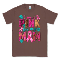 Chestnut I Wear Pink For My Mom with Butterfly Classic Tee - texasbilliewilder