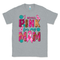 Heather Grey I Wear Pink For My Mom with Butterfly Classic Tee - texasbilliewilder