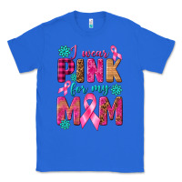 True Royal I Wear Pink For My Mom with Butterfly Classic Tee - texasbilliewilder