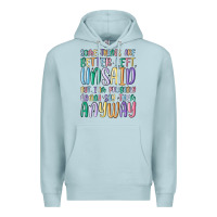 Blue Mist some things are better left unsaid but i'm probabl Premium Hoodie - MaliasSmallBusiness