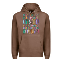 Chestnut some things are better left unsaid but i'm probabl Premium Hoodie - MaliasSmallBusiness