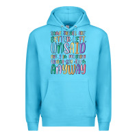 Ocean Blue some things are better left unsaid but i'm probabl Premium Hoodie - MaliasSmallBusiness