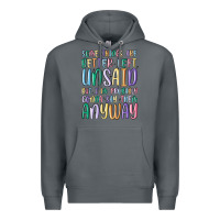 Rock some things are better left unsaid but i'm probabl Premium Hoodie - MaliasSmallBusiness