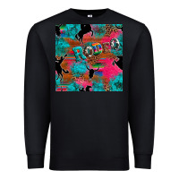 Black western rodeo seamless Premium Sweatshirt - Artiststas
