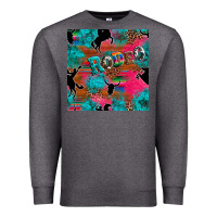 Charcoal Heather western rodeo seamless Premium Sweatshirt - Artiststas