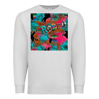 Dove Grey western rodeo seamless Premium Sweatshirt - Artiststas