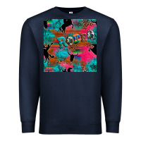 Navy western rodeo seamless Premium Sweatshirt - Artiststas