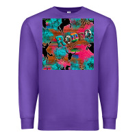 Purple western rodeo seamless Premium Sweatshirt - Artiststas