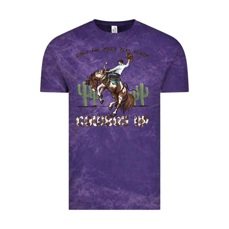 When The Going Gets Tough Cowboy Up Vintage Tee by MaliasSmallBusiness | Teevron