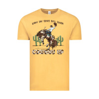 Vintage Mustard when the going gets tough cowboy up Vintage Tee - MaliasSmallBusiness
