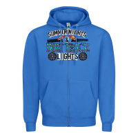 True Royal summer night & dirt track lights Zipper Hoodie - CowhideDigitalArt