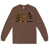 Chestnut peace love dachshund Long Sleeve Tee - RanaPortraitStore