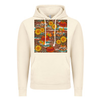 Vintage Artic pumpkin plaid sunflower seamless Vintage Hoodie - AdoDesignShop