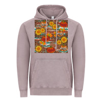 Vintage Zinc pumpkin plaid sunflower seamless Vintage Hoodie - AdoDesignShop