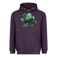 Plum dinosaur triceratops Heavyweight Hoodie - Artiststas