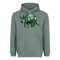 Sage dinosaur triceratops Heavyweight Hoodie - Artiststas