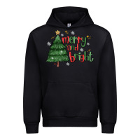 Black Merry And Bright Urban Hoodie - MaliasSmallBusiness