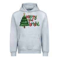 Heather Grey Merry And Bright Urban Hoodie - MaliasSmallBusiness