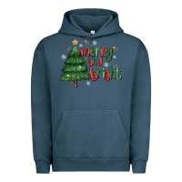 Pigment Midnight Navy Merry And Bright Urban Hoodie - MaliasSmallBusiness