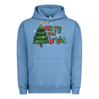 Pigment Pebble Blue Merry And Bright Urban Hoodie - MaliasSmallBusiness