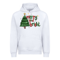 White Merry And Bright Urban Hoodie - MaliasSmallBusiness