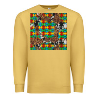 Antique Gold western autism seamless pattern Premium Sweatshirt - Artiststas