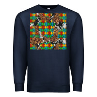 Navy western autism seamless pattern Premium Sweatshirt - Artiststas