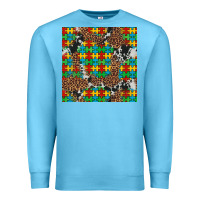 Ocean Blue western autism seamless pattern Premium Sweatshirt - Artiststas