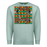 Seafoam western autism seamless pattern Premium Sweatshirt - Artiststas