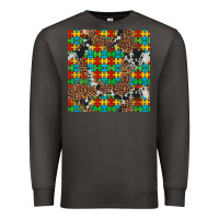Smoke western autism seamless pattern Premium Sweatshirt - Artiststas