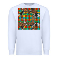 White western autism seamless pattern Premium Sweatshirt - Artiststas