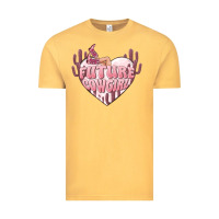 Vintage Mustard future cowgirl Vintage Tee - MaliasSmallBusiness