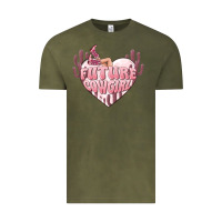 Vintage Olive future cowgirl Vintage Tee - MaliasSmallBusiness