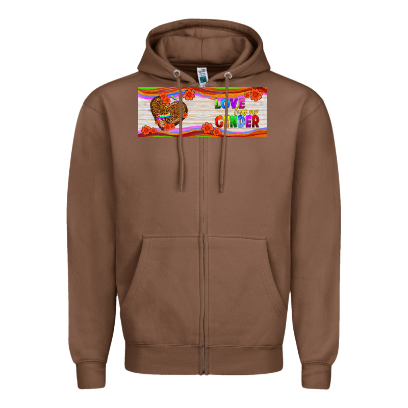 Love Has No Gender Mug 11 Oz Zipper Hoodie by HRA Design Shop | Teevron