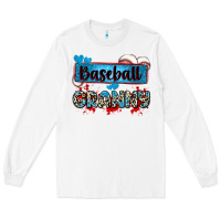 White baseball granny with leopard Long Sleeve Tee - Zillion Design Studio