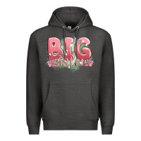 Charcoal Heather big sister Premium Hoodie - MaliasSmallBusiness