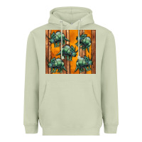 Matcha dinosaur triceratops Heavyweight Hoodie - Artiststas