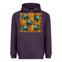 Plum dinosaur triceratops Heavyweight Hoodie - Artiststas