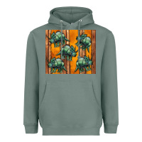 Sage dinosaur triceratops Heavyweight Hoodie - Artiststas
