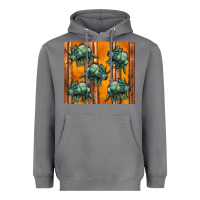 Dinosaur Triceratops Heavyweight Hoodie | Teevron