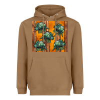 Toasted Coconut dinosaur triceratops Heavyweight Hoodie - Artiststas