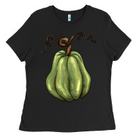 Black gourd green pumpkin Ladies Tee - BarkalooDesign