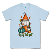 Dusty Blue happy fall y'all gnome Classic Tee - RanaPortraitStore