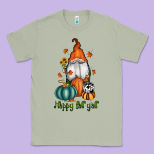 Happy Fall Y'all Gnome Classic Tee Designed By Ranaportraitstore